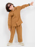 Eastern Starry Embossed Wash & Wear 2 Piece Set (Mustard)
